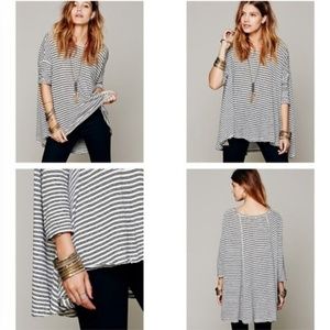 Free People "We the Free" Oversized Stripe Tunic
